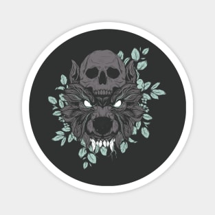 Wolf Skull Magnet